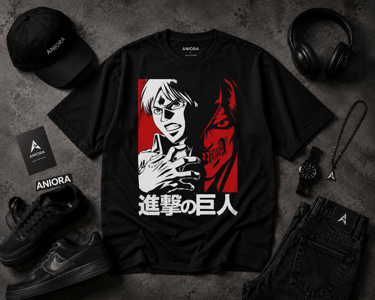 Attack on Titan Oversized T-Shirt | Anime Streetwear