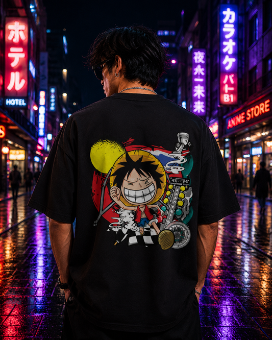 Luffy Vibes Oversized T-Shirt | ANIORA