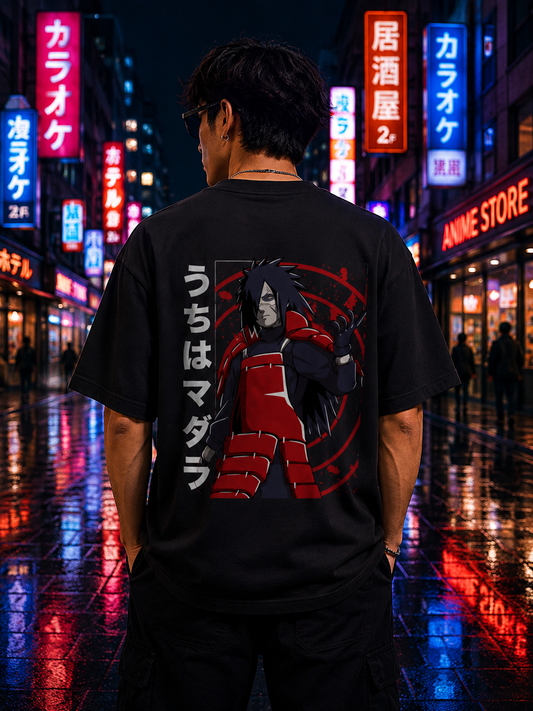 Madara Uchiha Oversized T-Shirt – Black