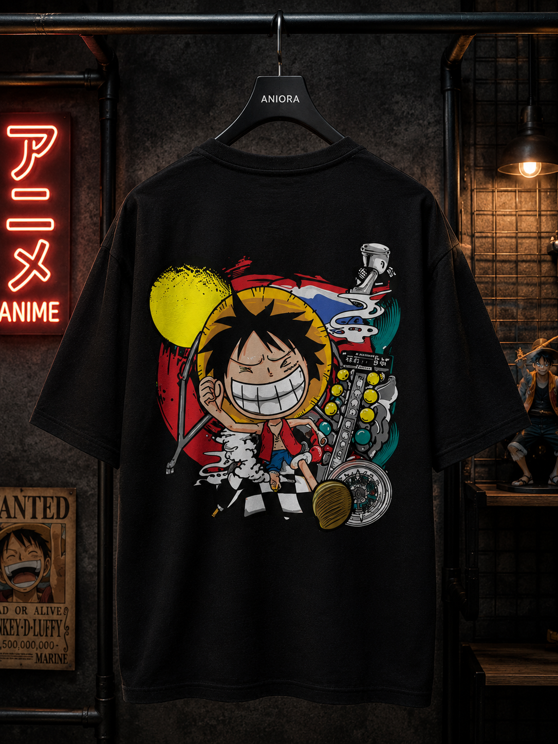 Luffy Vibes Oversized T-Shirt | ANIORA