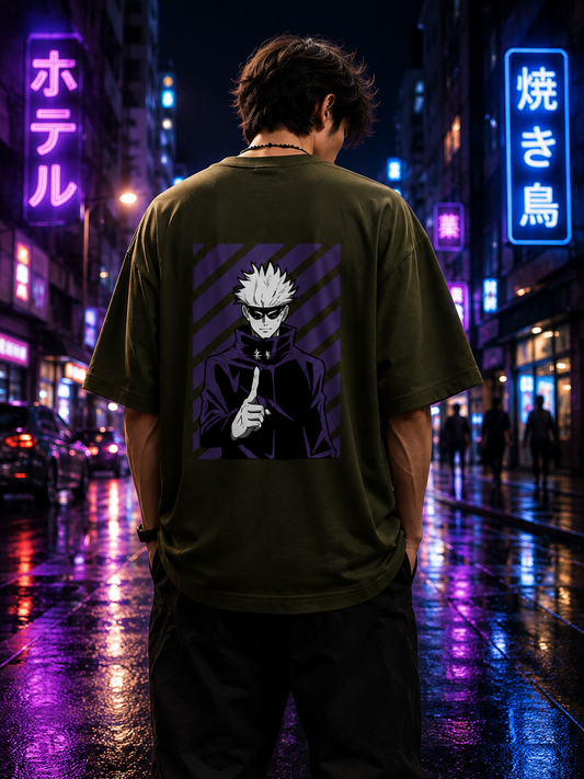Gojo Satoru Jujutsu Kaisen Oversized T-Shirt | ANIORA