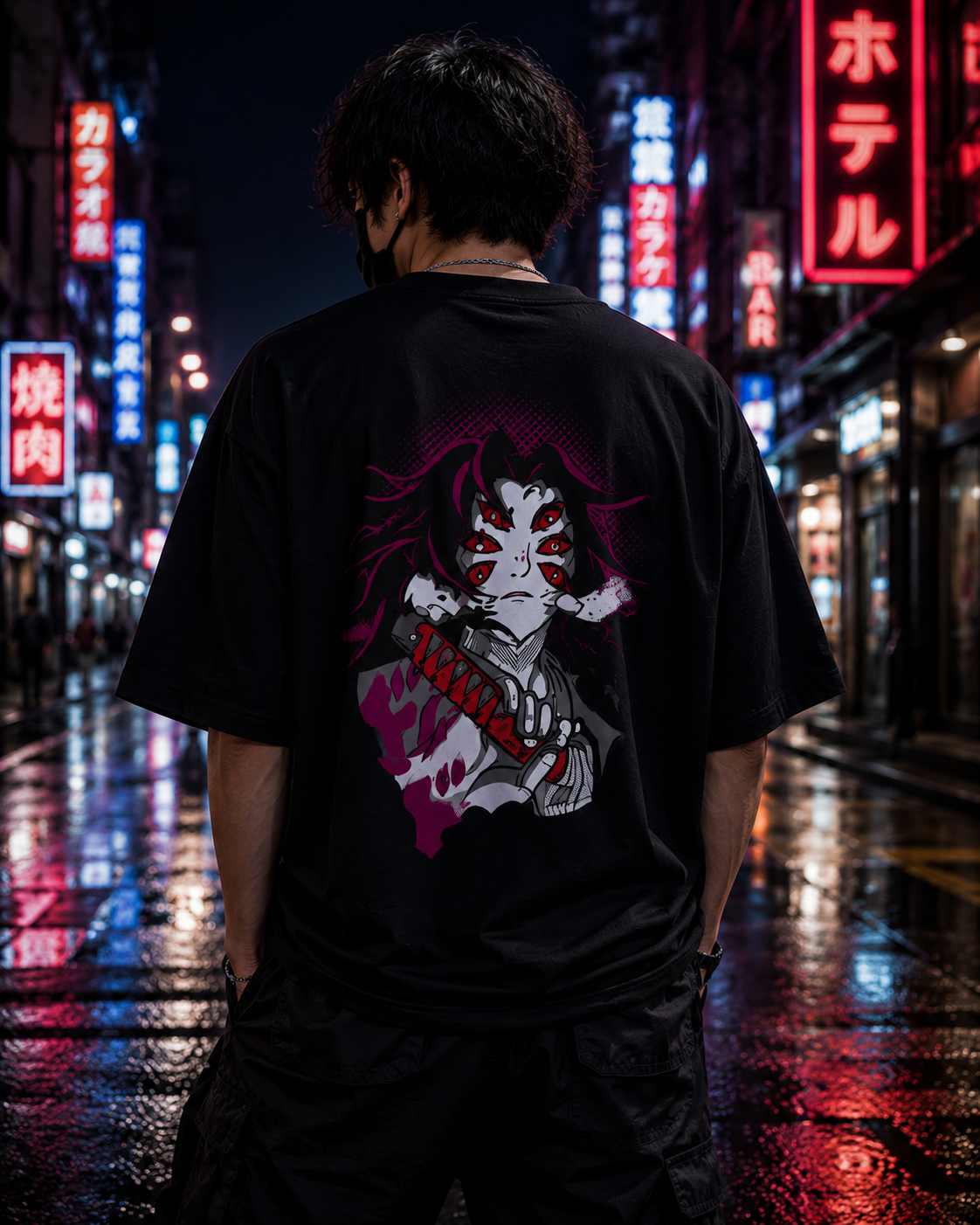 Kokushibo Demon Slayer Oversized T-Shirt