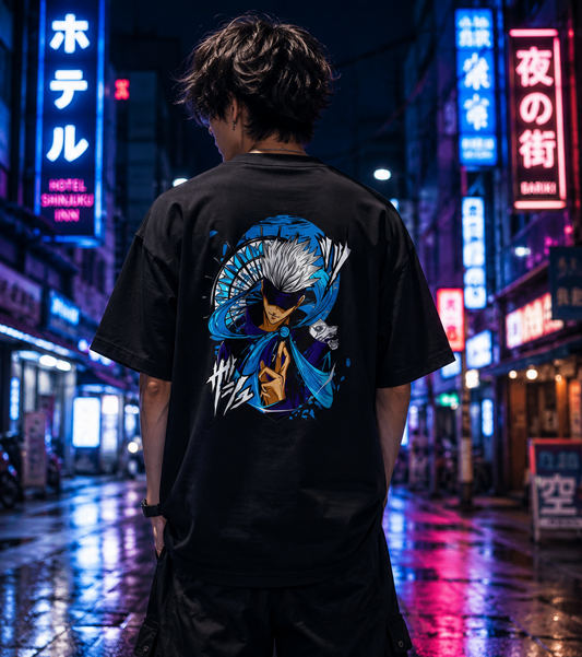 Gojo Anime T-Shirt | Blue Sorcerer Tee