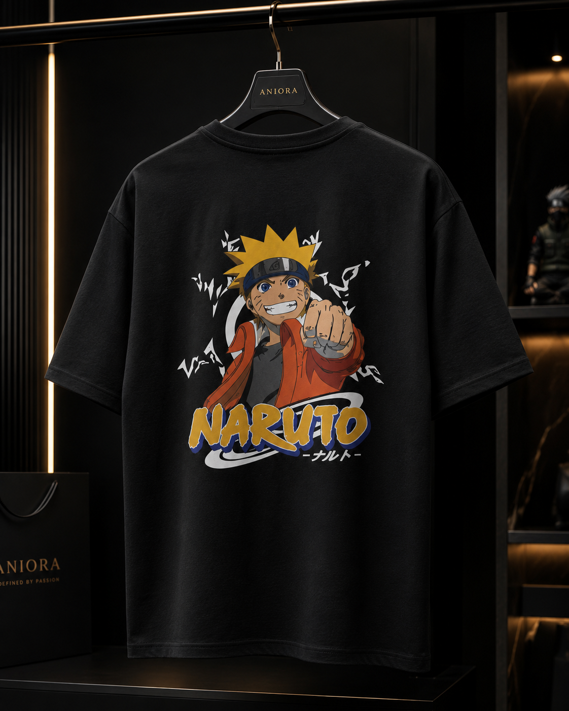 Naruto Iconic Back Print 100% Premium Cotton