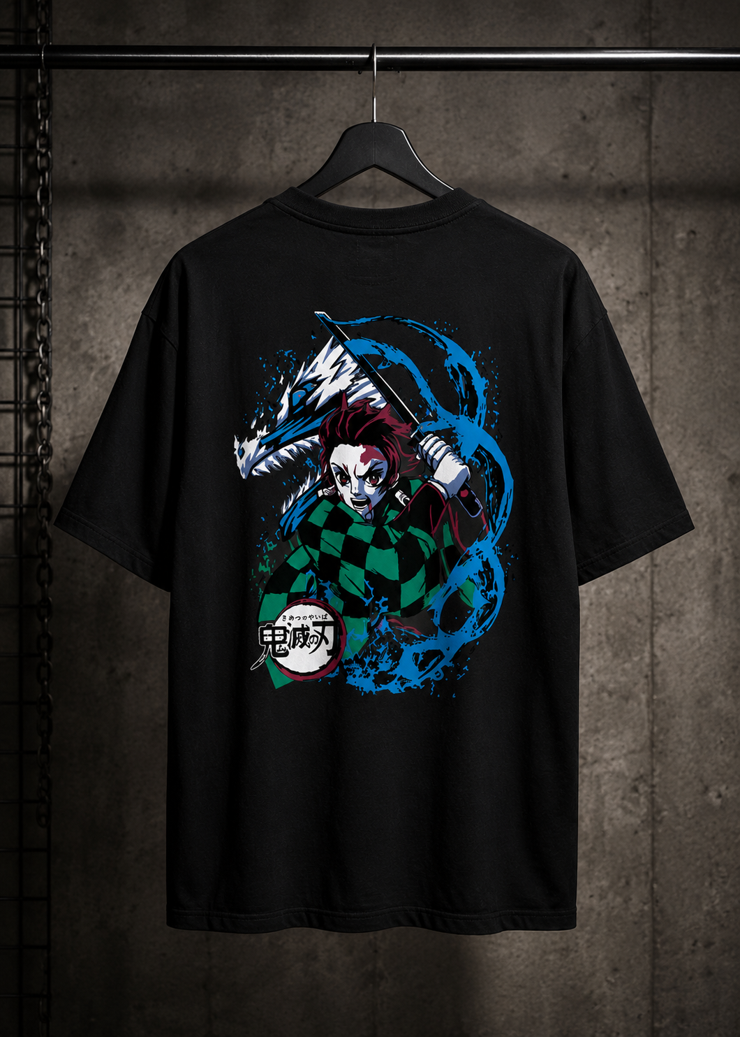 Tanjiro Kamado Premium Oversized T-Shirt – 240 GSM Cotton