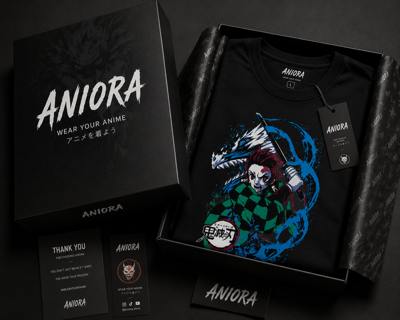 Tanjiro Kamado Premium Oversized T-Shirt – 240 GSM Cotton