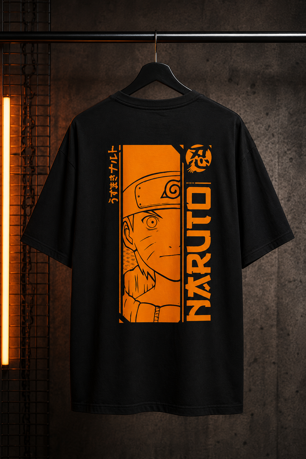 Naruto Uzumaki Oversized T-Shirt – 240 GSM Premium Cotton