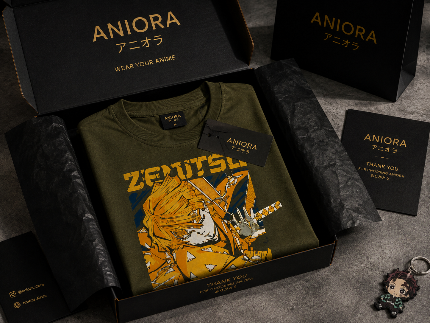 Zenitsu Agatsuma Anime Oversized T-Shirt | Demon Slayer Graphic Tee