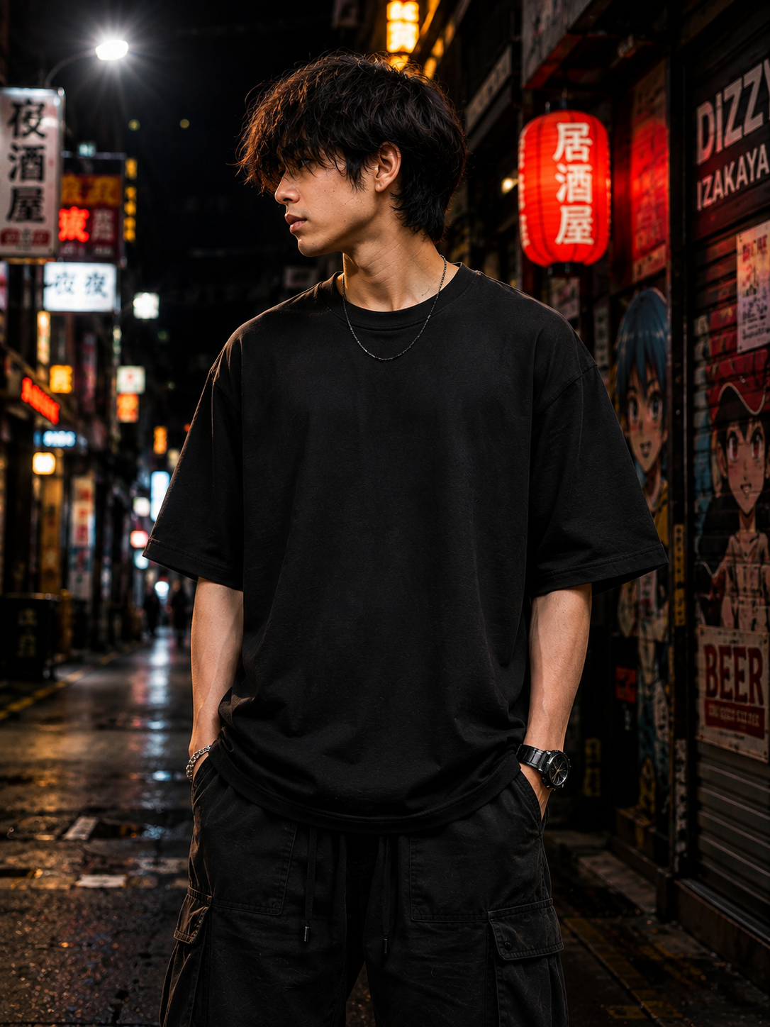Luffy One Piece Oversized T-Shirt – Anime Pirate Graphic Tee