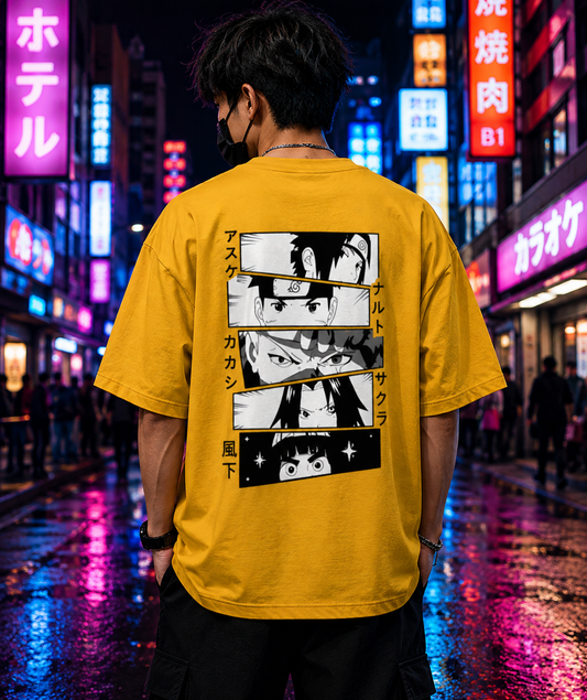 Naruto Manga Panel Oversized T-Shirt