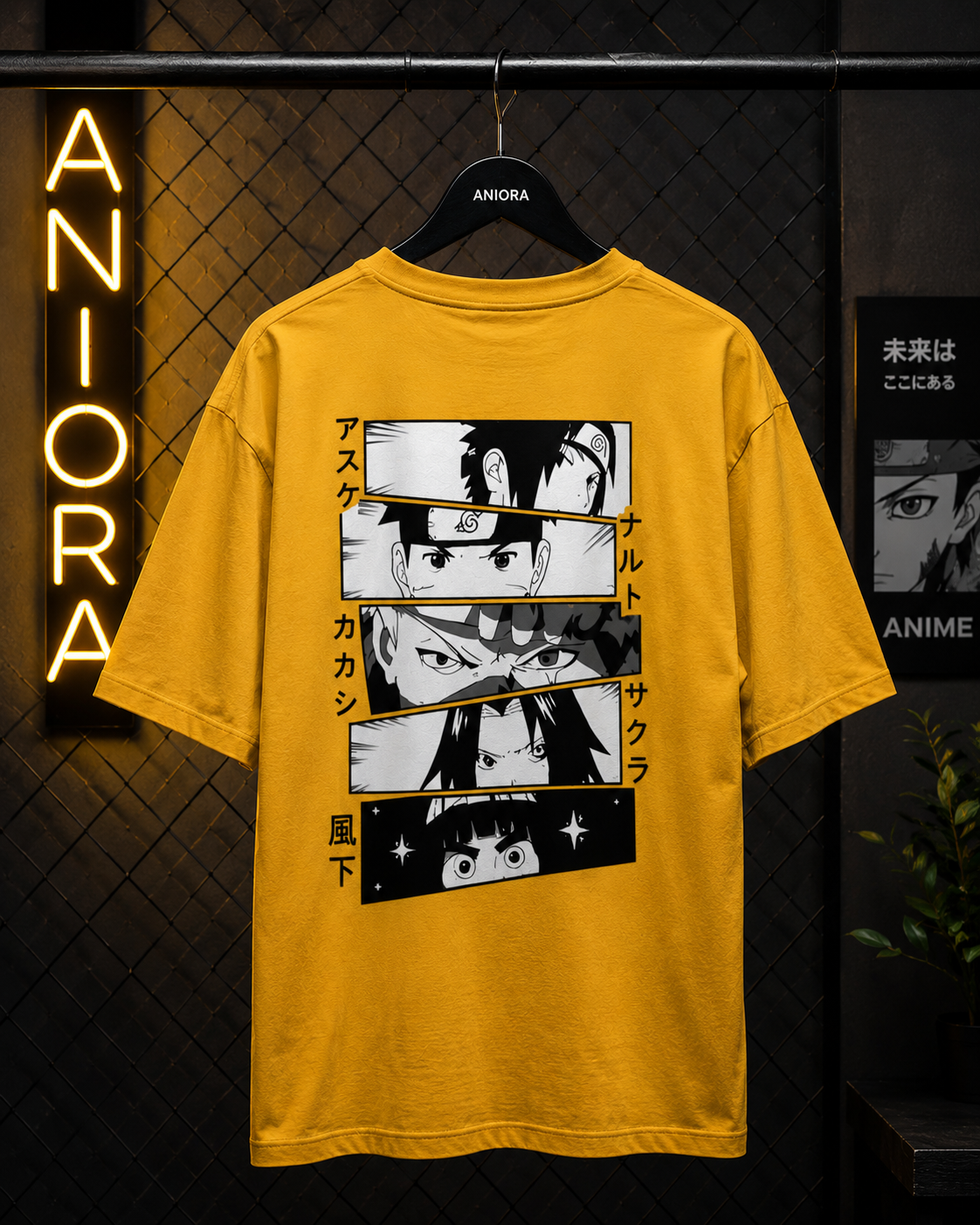 Naruto Manga Panel Oversized T-Shirt