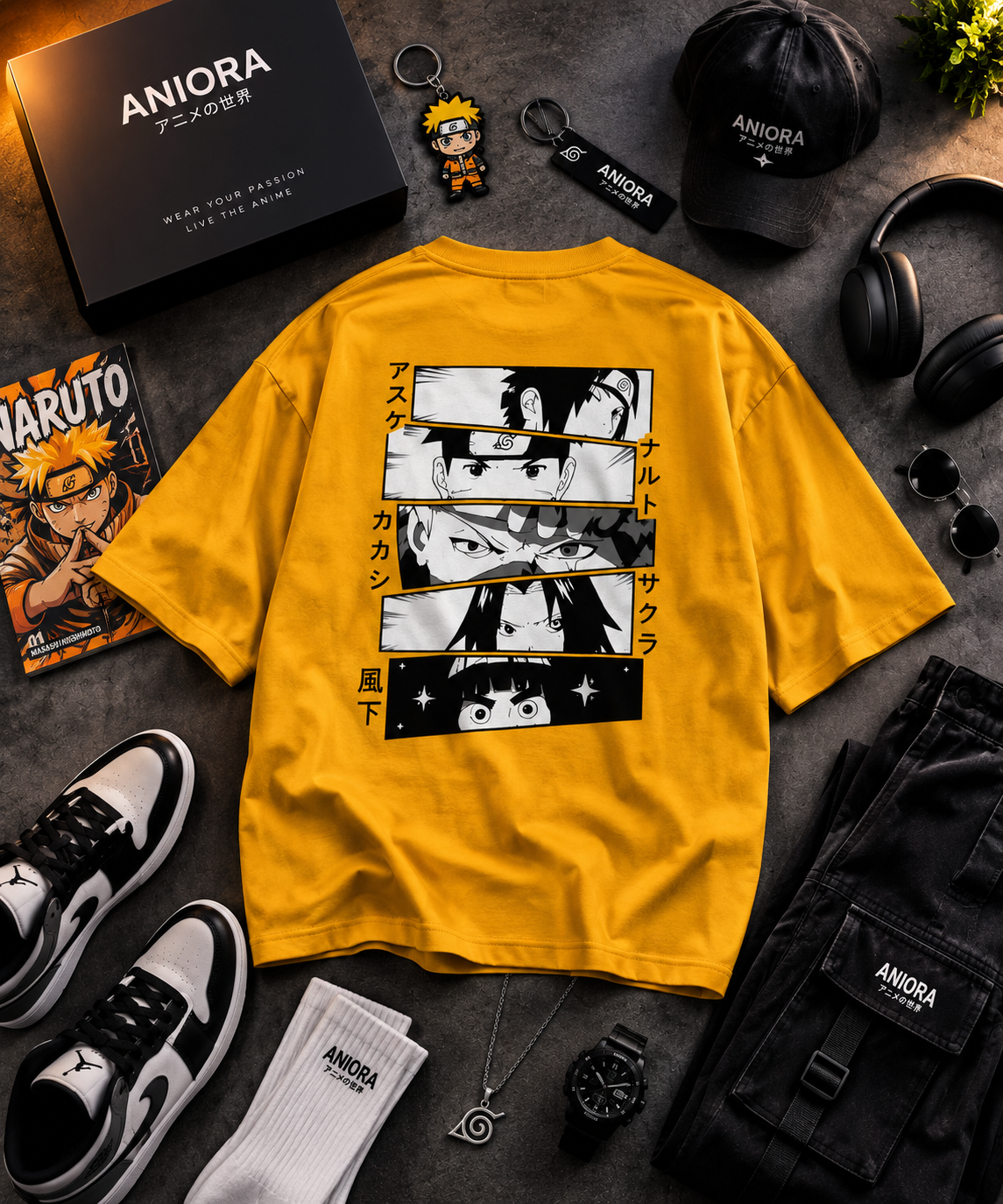 Naruto Manga Panel Oversized T-Shirt