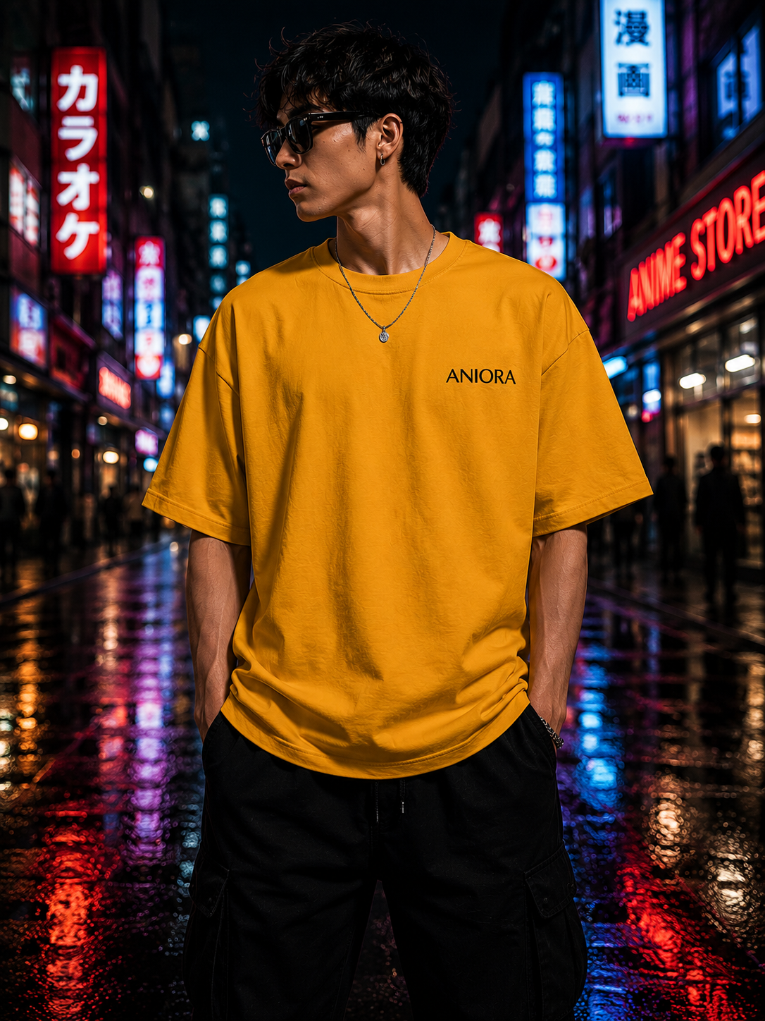 Jiraiya Sensei  – Premium Golden Yellow Oversized Tee