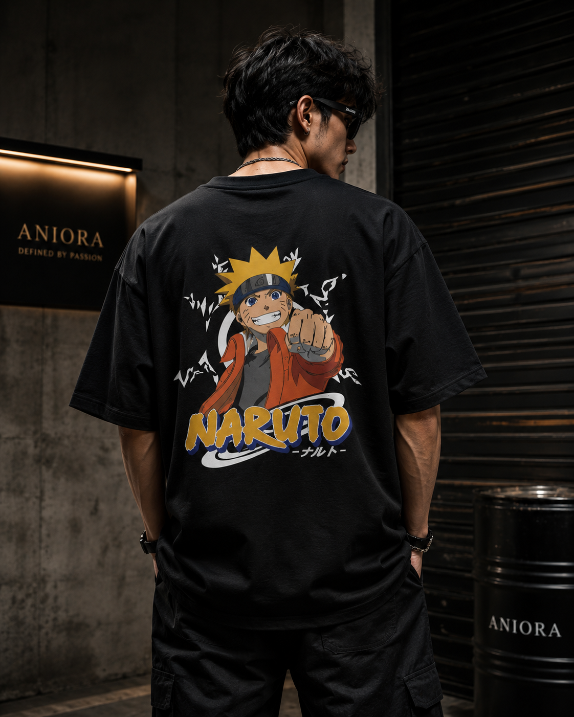 Naruto Iconic Back Print 100% Premium Cotton