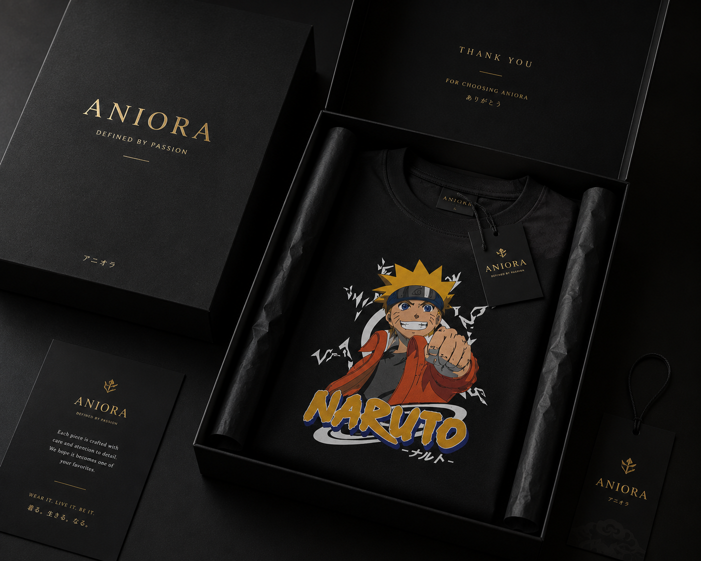 Naruto Iconic Back Print 100% Premium Cotton