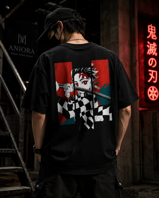 Tanjiro Kamado | Premium 240 GSM Oversized T-Shirt