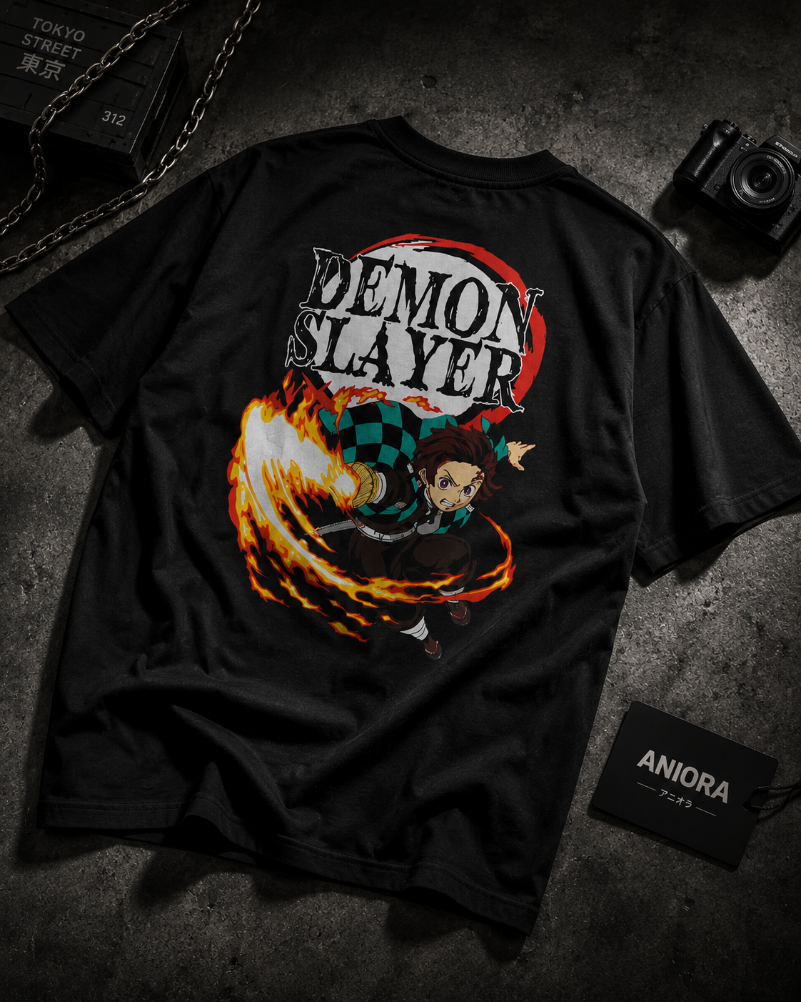 Flame Breathing Graphic T-Shirt