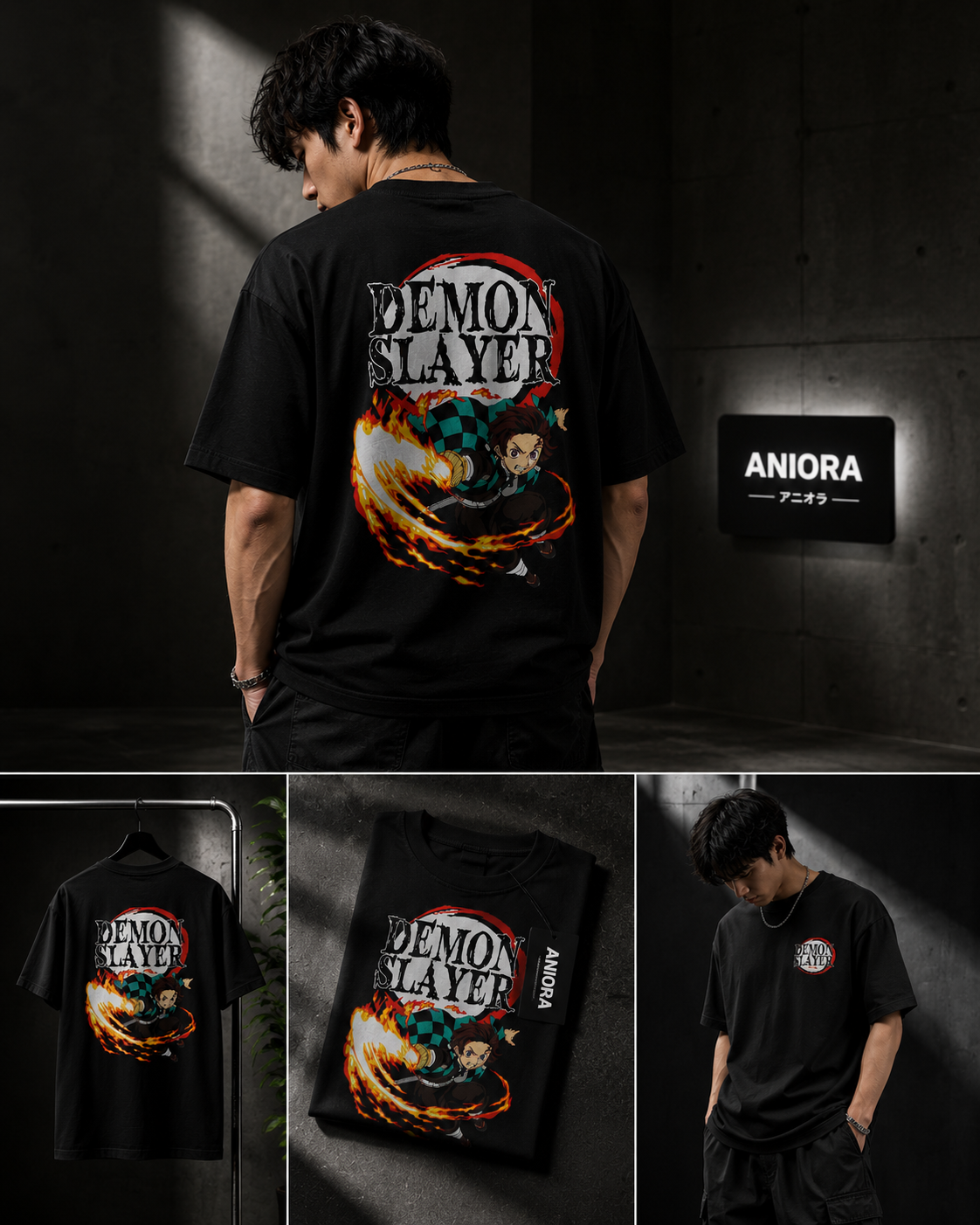Tanjiro Kamado Demon Slayer | Premium 240 GSM Oversized T-Shirt