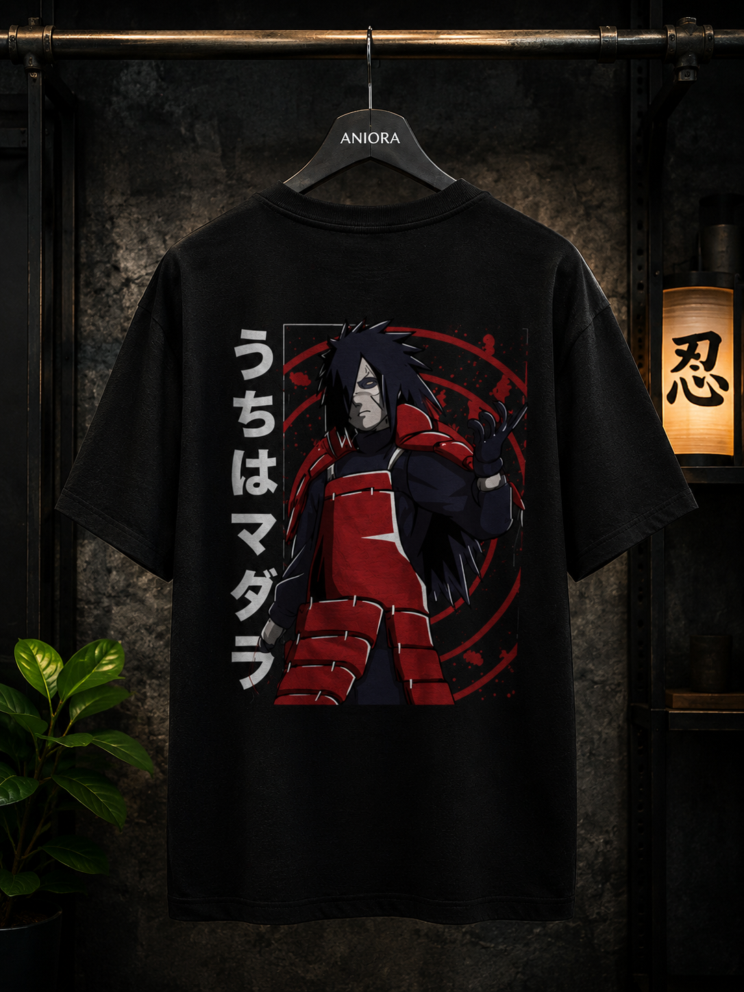 Madara Uchiha Oversized T-Shirt – Black