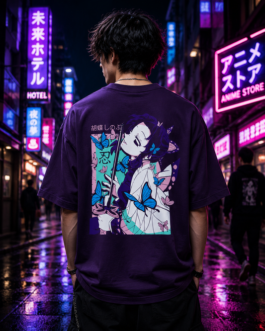 Shinobu Butterfly Oversized T-Shirt