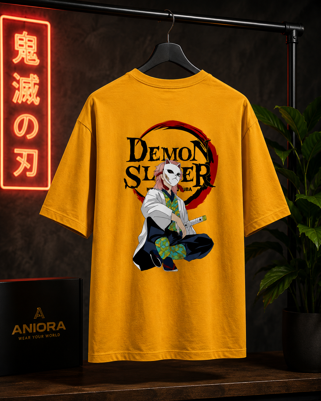 Kimetsu no Yaiba Golden Yellow Anime T-Shirt | ANIORA