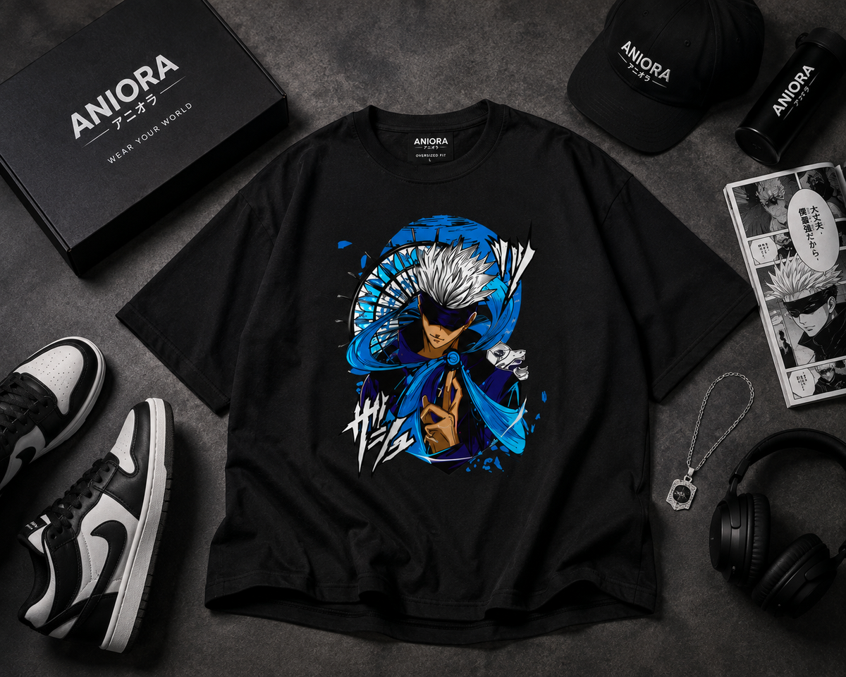 Gojo Anime T-Shirt | Blue Sorcerer Tee