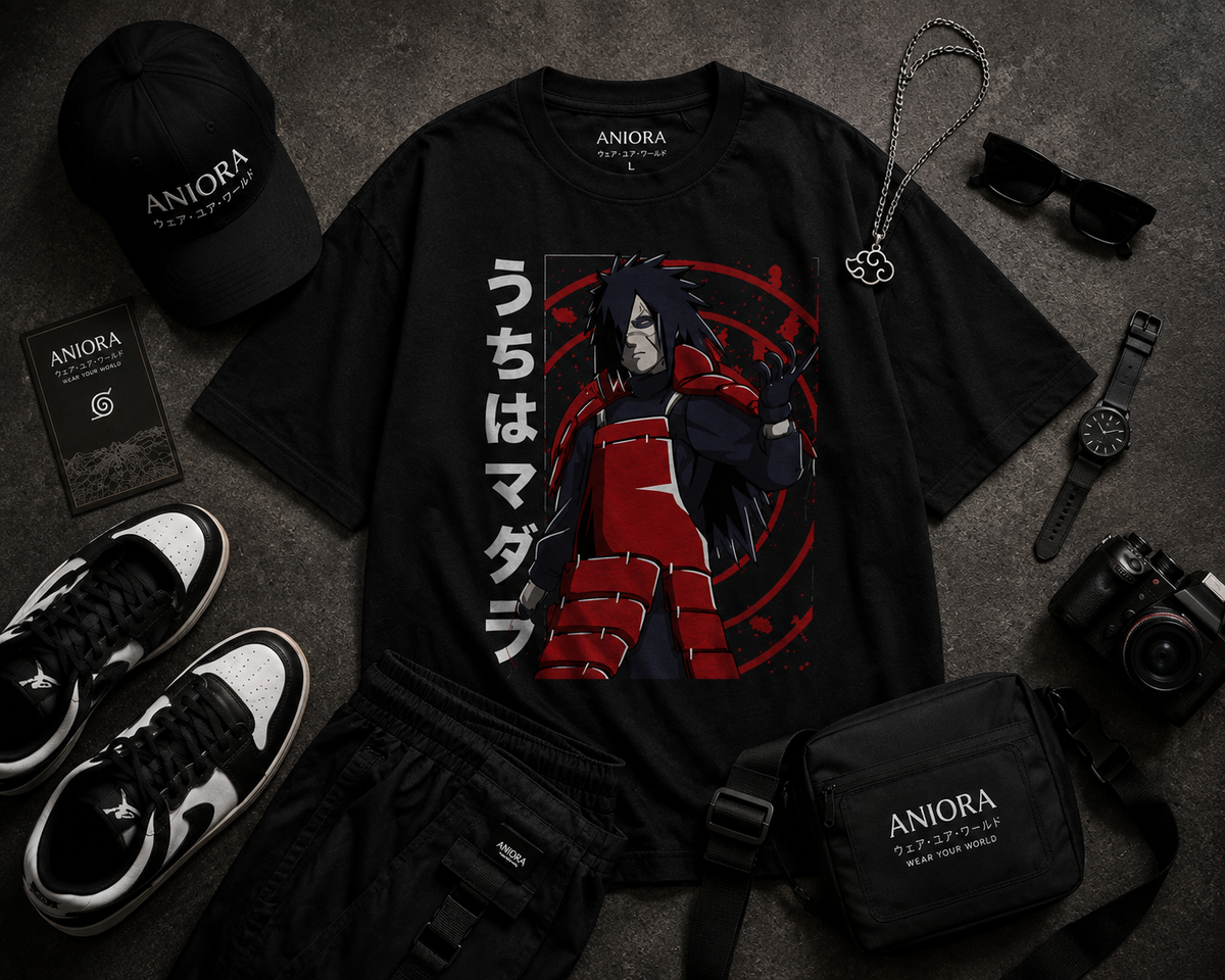 Madara Uchiha Oversized T-Shirt – Black