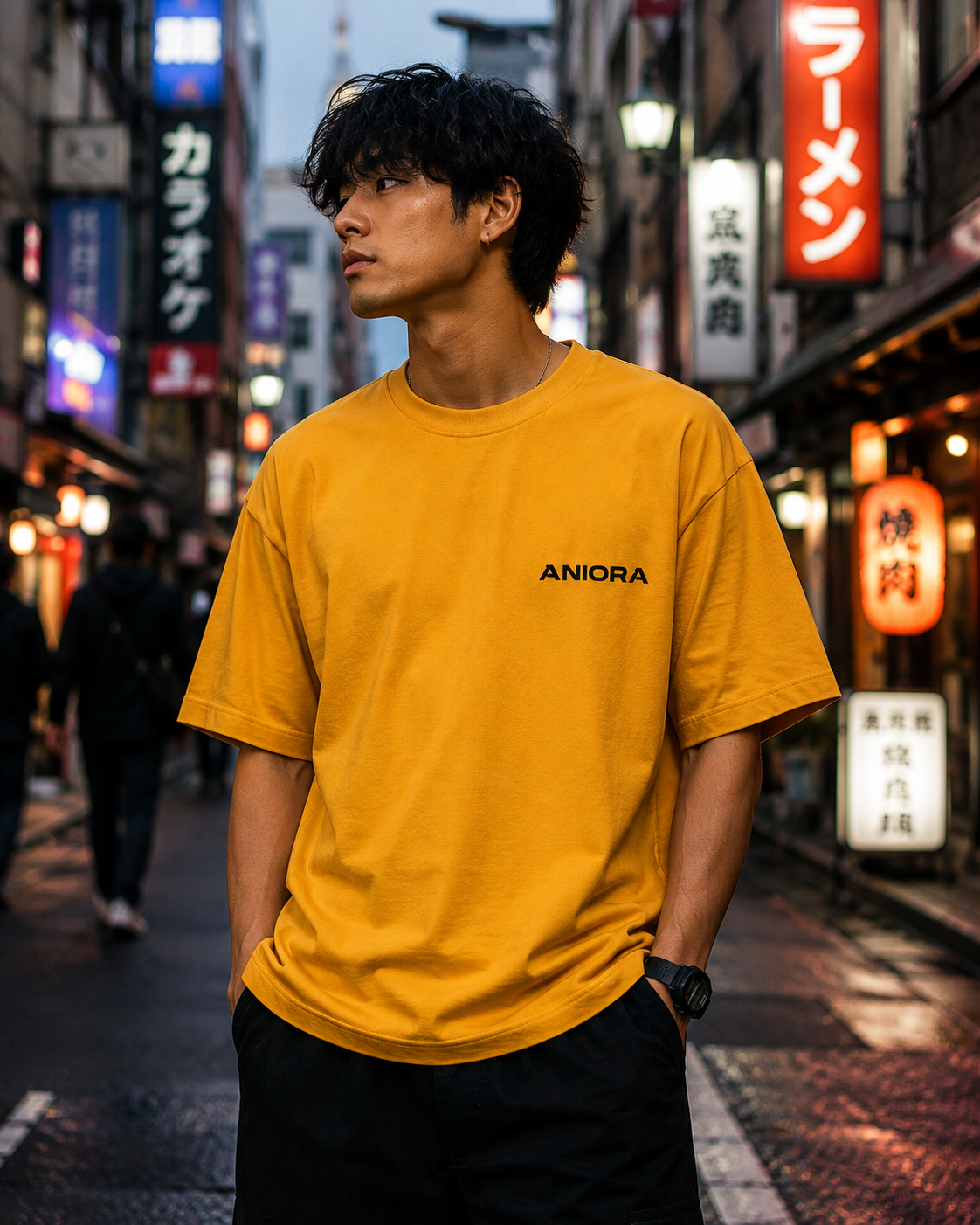 Kimetsu no Yaiba Golden Yellow Anime T-Shirt | ANIORA